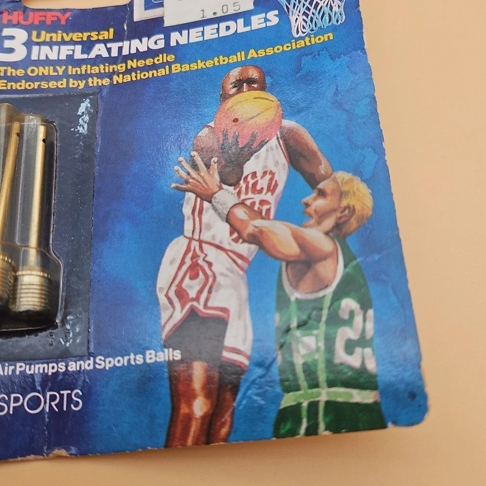 Vintage Huffy Inflating Needles New Deadstock Set Of 3 8312 Jordan Bird NBA